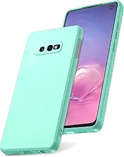 Watana Case for Samsung Galaxy S10e S10, Soft Touch Silicone Mobile Phone Case, Shockproof, Dustproof, Non-Slip Full Body Armour with Microfibre Lining for Samsung S10e S10 e, Mint Green