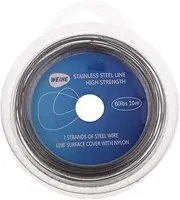 Stainless Steel Wire Leader Trace Fishing Line Accessories Braided Line 60-120LBS - 60LBS