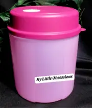Tupperware Smart Freezer Container Round Date Dial Purple Freezermates New