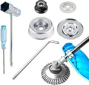 Wire Trimmer Head | Replacement Wired Trimmer Head with Universal Adapter | Carbon Steel Wire Brush Blade 6/8/10 inch, Lawn Mower Accessories Grass Blade Tools Borato