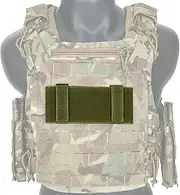 [tactifans] Molle Patch Panel Hook & Loop Adapter for DIY Badges - Tactical Panel for Insignia Patches 7''x3.4'' 2Pack (Green)