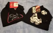 Disney Star Wars Darth Vader Red Black Stormtrooper White Black Hat Glove Set