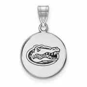 SS Univ of Florida Gator Medium Enameled Disc Pendant