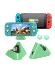 Nintendo Switch Lite And Switch's Charging Dock Small Types Port Charger Station Blue - Green