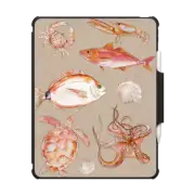 iPad Air 13-inch (M2/M3) Impact Folio Case Sea Creatures