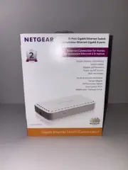 Netgear GS608 8-Port - 10/100/1000Mbps Gigabit Ethernet Switch Complete New!