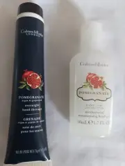 Crabtree & Evelyn Pomegranate HAND THERAPY Lot of 2 Items 1.7 oz & 2.6 oz