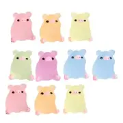 10Pcs Pig Ornaments Night Glowing Figurines For Home Decoration Glows In Dark