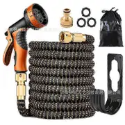 SCSYV Pocket Hose Copper Bullet Expandable Garden Hose Pattern Thumb Spray 25ft Patented Lead Free Ultra Light Solid Copper