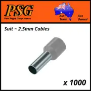 Cable Ferrules IN STRIPS 2.5mm2 x 1000 pack, Bootlace, Pin Crimps, Wire Sleeves
