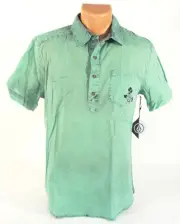 Volcom Green Prepunk Short Sleeve Cotton Polo Shirt Men's Small S NWT