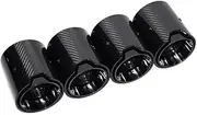 Muffler tip, Compatible For BMW M2 F87 M3 F80 M4 F82 F83 Exhaust TIP Upgrade 4pcs MP Carbon Fiber Black Muffler Tailpipe Tip Exhaust Head Nozzle(A)