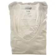 Bamboo V-Neck Tee - White by Cariloha for Women - 1 Pc T-Shirt (XS)