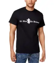 Bad Boy Mens All About The Benjamins Graphic T-Shirt, Black, Small