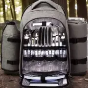 Hap Tim Picnic Backpack Insulated Hiking Camping 4 Person. Blanket, Cutlery Set