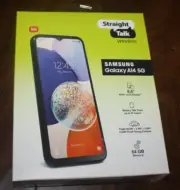 New Black Straight Talk SAMSUNG Galaxy A14 5G 64GB 6.6" FHD+ Prepaid Smartphone