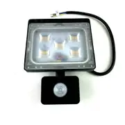 30W LED Floodlight PIR Motion Sensor Outdoor Security Street Lamp Warm White
