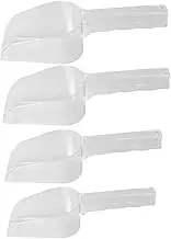 Cabilock 4pcs Plastic Ice Scoop Multi Purpose Kitchen Tool for Beans Rice and Grains Ergonomic Design Easy to Clean for Home Bar Restaurant Use