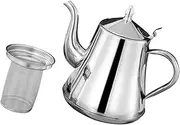 Long Spout Teapot Strainer 2000ml Stainless Pot Kettle Metal Kettle Tea Supplies