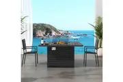 Dreamo Outdoor Square Fire Pits Table - Charcoal