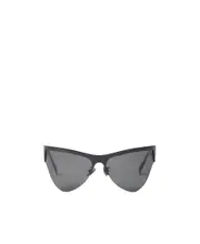 Mirror leg hollowed-out sunglasses One size Gray