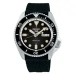 【金台鐘錶】SEIKO精工 5號盾牌 機械錶 潛水表 動力儲存41小時 (膠帶黑水鬼) 43MM SRPD73K2