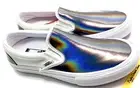Vans Iridescent Black Silver White Pro Slip On Men’s Size 7