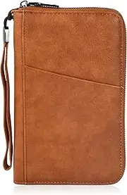 [Amexo] Passport Bag Passport Organiser Documents Travel Organiser Family Travel Organiser with RFID Blocker for Men and Women Credit Cards ID and Travel Documents