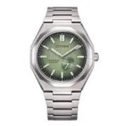Citizen Zenshin 60 NK5020-58X Auto Watch - Green Dial, Super Titanium Case