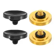 Camera Shutter Button 2pcs Shutter Release Button Concave, Black Golden