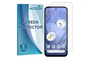 [Set of 3] Google Pixel 8a (6.1) Anti-Glare Matte Screen Protector Film by MEZON Case Friendly, Shock Absorption (Pixel 8a, Matte)