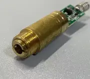 Yellow Colour 591nm 5mW Dot Laser Module/3-3.7V/12*30