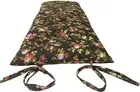 Traditional Floor Rolling Mattress, Shiki Futon 3 x 30 x 80 Red Roses Black