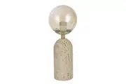 Amalfi: Solomon Travertine Table Lamp - Natural