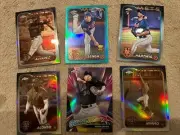 2024 Topps Chrome Mets Lot: Kodai Senga/199 Aqua, Pete Alonso, Nimmo, Etc