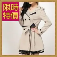 在飛比找樂天市場購物網優惠-風衣外套 女大衣-保暖修身長版女外套3色59o39【獨家進口
