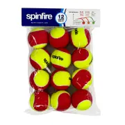 Spinfire Red Junior Tennis Balls - 12 Pack (Aged 5-8 Years Old)