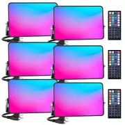 LED Flood Light 400W Equiv, 40W RGB Color Changing Floodlights Outdoor with R...