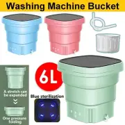Mini Washing Machine Bucket Folding Portable Laundry Machine Clothe Washing Tool