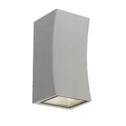 Dash Modern Wall Lamp Light Metal Silver Powder Coated