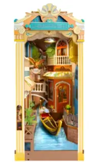Mocumo Book Nook Kit TGB08 Romantic Venice DIY Diorama Canal Scene NEW from JPN