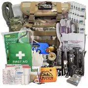 Sirius Survival 72-Hour Starter Emergency Kit, 1-Person Survival Backpack (40L)