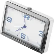 Car Self-Adhesive Clock Dashboard Mini Clock Dashcams for Cars Adhesive Tiny Clock Small Digital Clock Battery Operated Car Quartz Clock Ticking Travel Alarm Clock Clocks Glass