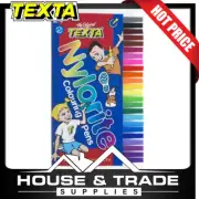 Texta Colouring Pens Nylorite 24 Colours with Wallet 0178858