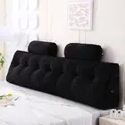 Wedge Headboard Pillow + 2 Head Roll Pillows Bed Wedge Pillow Lap Top Pillow ...
