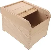 BESTYASH Wooden Rice Storage Container Capacity Food Storage Box for Rice Flour Grains Stylish Sealed Pantry Organizer Multi Purpose Design for Home Use