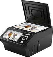 22MP Digital Slide Scanner with 5" LCD Screen - Easily Converts 35mm Movies/Photos and Business Cards, 110 in JPEG Format, 8GB Memory Card Included