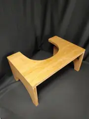 Foldable Bamboo Stool, Toilet Stool, Squatty Stool, Potty Squatty