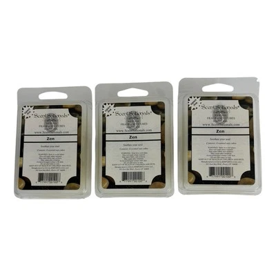 Scentsationals Wax Melts, Wax Cubes Strong Scent -Zen - 3 Packs Included