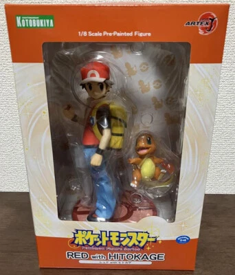 Japan Authentic Pokemon ARTFX J Red with Charmander Figure